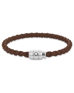 Armband mit 3 Ringen aus Soft Leder - Blau - Edelstahl - MB130898 - Armbänder