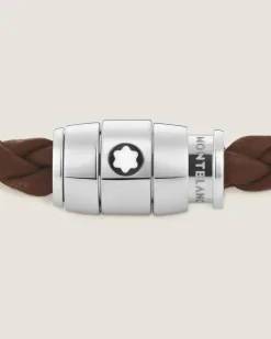Armband mit 3 Ringen aus Soft Leder - Blau - Edelstahl - MB130898 - Armbänder