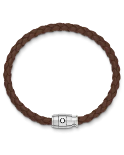 Armband mit 3 Ringen aus Soft Leder - Braun - Edelstahl - MB136000 - Armbänder