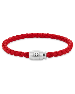 Armband mit 3 Ringen aus Soft Leder - Red - Edelstahl - MB130903 - Armbänder
