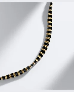 Armband Spiritual Beads aus 18kt Gelbgold mit Onyx