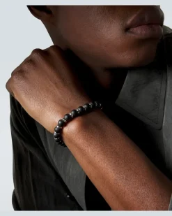 Armband Spiritual Beads aus Onyx mit Sterlingsilber Schwarz