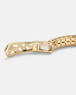 Armreif aus 18kt Gelbgold mit Diamanten