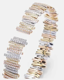 Armreif aus 18kt Gelb-, Weiß- und Roségold mit Diamanten Multicolor