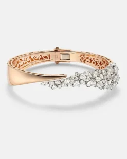 Armreif aus 18kt Rosé- und Weißgold mit Diamanten
