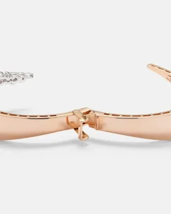 Armreif aus 18kt Rosé- und Weißgold mit Diamanten