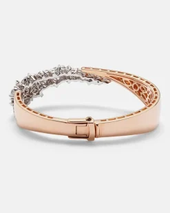 Armreif aus 18kt Rosé- und Weißgold mit Diamanten