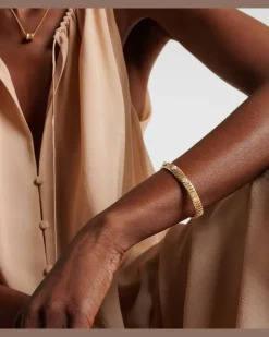 Armreif Bvlgari Tubogas aus 18kt Gelbgold mit Diamanten