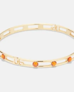 Armreif DG mit Kristallen Gold
