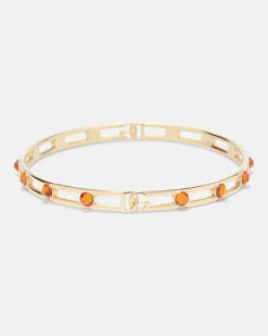 Armreif DG mit Kristallen Gold