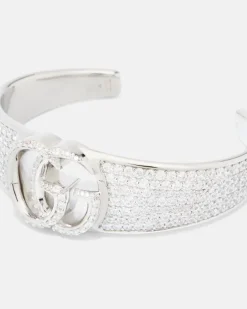 Armreif GG Marmont mit Kristallen Silber