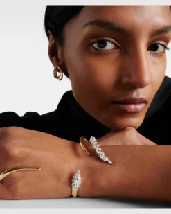 Armreif Golden Strada aus 18kt Gelbgold mit Diamanten