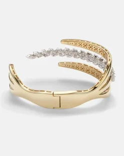 Armreif Golden Strada aus 18kt Gelb- und Weißgold mit Diamanten