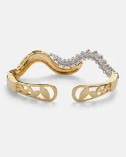 Armreif Golden Strada aus 18kt Gelbgold mit Diamanten