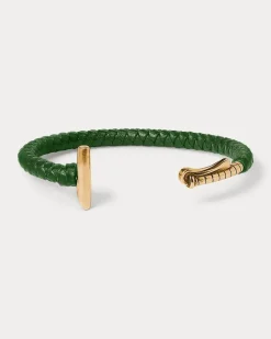 Armreif mit Poloschläger aus Messing Green