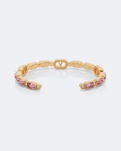 Armreif Ovalette mit Swarovski®-Kristallen Gold