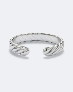 Armreif Sculptured Cable Flex aus Sterlingsilber