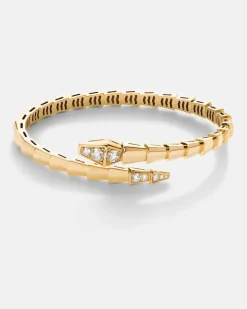 Armreif Serpenti Viper aus 18kt Gelbgold mit Diamanten