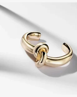 Armreif Thin Knot, 10kt vergoldet