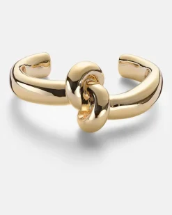 Armreif Thin Knot, 10kt vergoldet