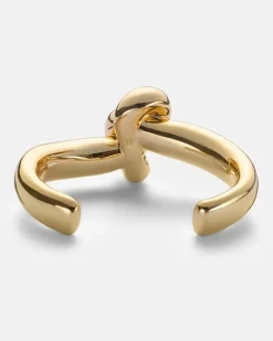 Armreif Thin Knot, 10kt vergoldet