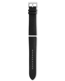 Around the World in 80 Days Year 2 Edition - Kalbslederarmband mit grauer Dornschließe - Schwarz - Kalbsleder - MB131811 - Smart Armbänder