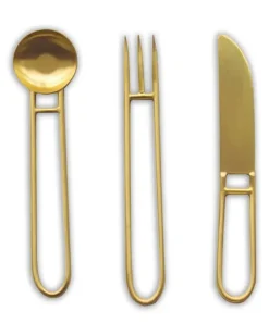 Artefacto Besteck (3er-Set) - Gold