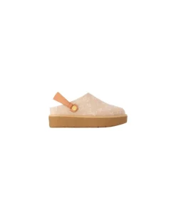 Aspen Clog mit Plateausohle Beige