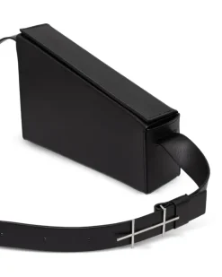 Asymmetrische Gürteltasche - Schwarz