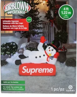 Aufblasbare Schneemannfigur - Weiß
