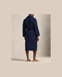 Bademantel aus Baumwollfrottee Blue
