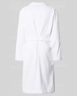 Bademantel aus reiner Baumwolle Weiss