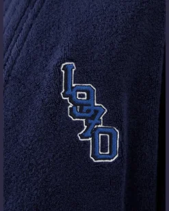 Bademantel Kvtiger blau Dunkelblau