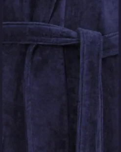 Bademantel Lrene blau Dunkelblau