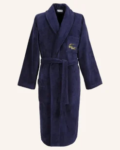 Bademantel Lrene blau Dunkelblau