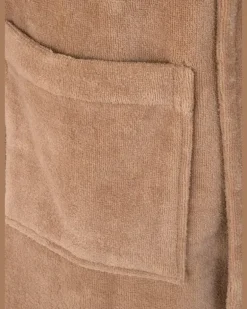 Bademantel Lrene braun Hellbraun