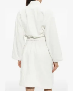 Bademantel mit Paisley-Jacquard - Weiß