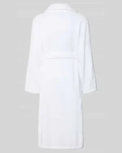 Bademantel mit Reverskragen Modell 'SHAWL Weiss