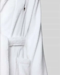 Bademantel mit Reverskragen Modell 'SHAWL Weiss