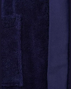 Bademantel Plain blau Dunkelblau