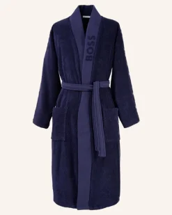 Bademantel Plain blau Dunkelblau