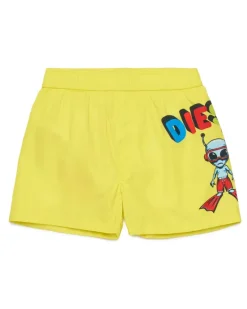 Badeshorts mit Alien-Print - Beachwear - Herren - Gelb