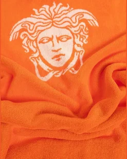 Badetuch mit Logo-Detail - Orange