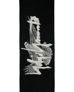 Badetuch mit Logo-Print - Schwarz