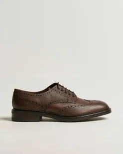 Badminton Brogue Dark Brown Grain Braun