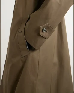 Balcollar Cotton-Gabardine Trench Coat Green