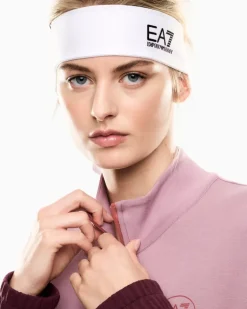 Band aus technischem Gewebe mit Logo Modell Tennis Pro Weiß