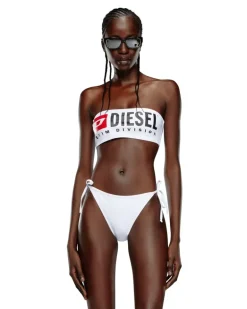 Bandeau-Bikini-Top mit Maxi-Logo - BHs - Damen - Weiss