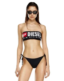 Bandeau-Bikini-Top mit Maxi-Logo - BHs - Damen - Schwarz
