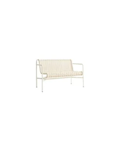 Bank mit Rückenlehne Palissade Cord - Weiß - Epoxid-lackierter Stahl - Designer Ronan & Erwan Bouroullec